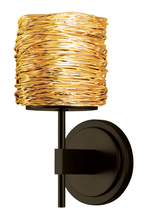  WS537GOPNL2 - Wall Sconce Short Coil Gold  Polished Nickel LED G4 JC 2W